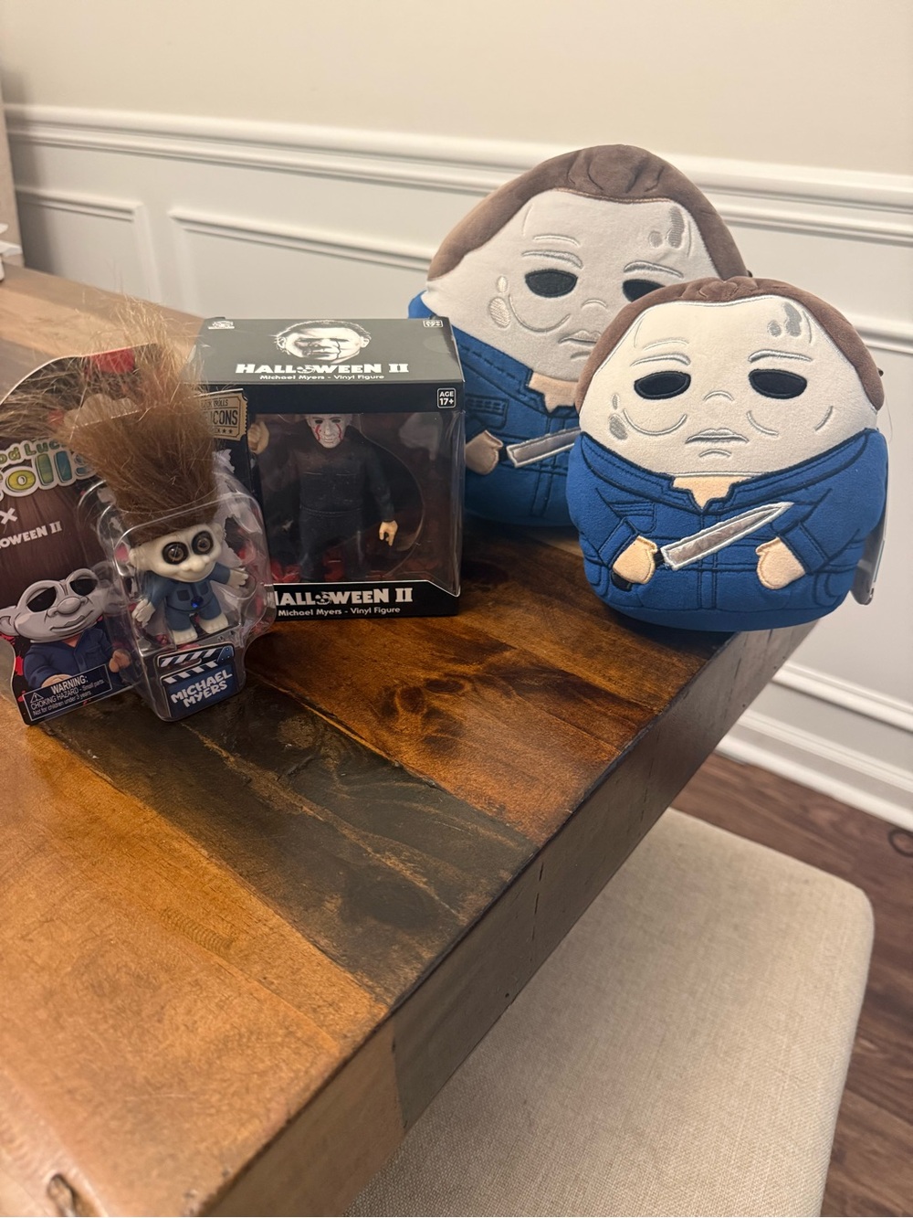 Michael Myers Halloween II Collector Set 9" 6.5" Squishmallow Vinyl Figure Troll